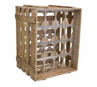 Cajón botellero de madera marrón 41x32x55