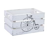 Cajon de madera blanco 18x12x10h cm