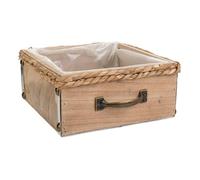 Cajón de madera marrón 23,5x23,5x10,5
