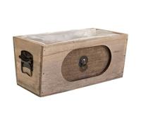 Cajon de madera marrón 25x13x12