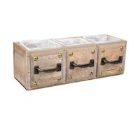 Cajón de madera marrón 30x10x10,5