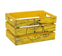 Cajon de madera naranja 18x12x10h cm