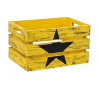 Cajon de madera naranja 18x12x10h cm
