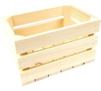 Cajón decorativo de 30 x 20 x 18 cm, caja de madera ecológica, cepillada para guardar vino, frutas y verduras