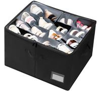 Cajón para zapatos: Apto para hasta 16 pares de zapatos. Cajón grande para zapatos, con estantes y tapa. Ahorra espacio. Con asa. Dimensiones: 53 x 42 x 33 cm. Color: