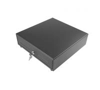 CAJON PORTAMONEDAS MUSTEK 410X415 MM 5 BILL/8 MON RJ12 MICROSWITCH NEGRO (LB-410A)