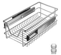 Cajón telescópico cocina set 2 bandeja metal extraíble 30cm