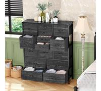 Cajonera con 15 cajones de tela, estilo industrial, ideal para dormitorio y salón