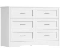 Cajonera con 6 cajones, mueble de almacenamiento multifuncional para dormitorio y sala de estar
