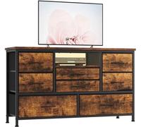 Cajonera con 8 cajones y mueble de almacenamiento de madera, de diseño tradicional, ideal para el dormitorio y el salón