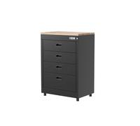 Cajonera HBM 71 cm, 4 cajones, negro