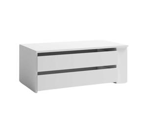 Cajonera sava de interior de armario en color blanco mate con 2 cajones melamina 88x35x49 cm