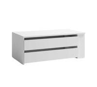 Cajonera sava de interior de armario en color blanco mate con 2 cajones melamina 88x35x49 cm 88 cm