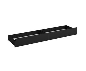Cajones inferiores para cama john en color blanco shiny o negro stipple 190-200x22x50 cm