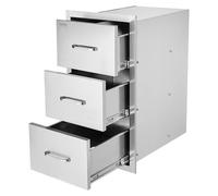 Cajones para cocina exterior, acceso triple a la barbacoa, cajones para isla, dimensiones: 18,5 x 22,5 x 22,5 pulgadas