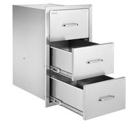 Cajones para cocina exterior, acceso triple a la barbacoa, cajones para isla, dimensiones: 42 x 74 x 52 cm (16.5 x 29 x 20.5 pulgadas)