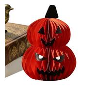 Calabaza de Papel para Acción de Gracias papel 3D reutilizable y plegable | Centro de Mesa de Calabaza Fantasma para Acción de Gracias para Mesa, Repisa, Bar, Tienda, Porche, Patio