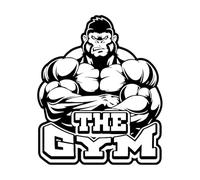 Calcomanía de vinilo para pared con el letrero Gorilla Beast Mode, calcomanía para pared, decoración de pared para el hogar, calcomanías para ejercicios de fitness, póster extragrande, 74x89 cm