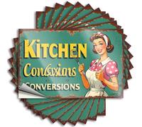 Calcomanía para decoración de porche delantero al aire libre | Cartel vintage de conversión de cocina con texto en inglés "Happy Housewife calcomanía de vinilo pequeño y duradero, fácil de aplicar