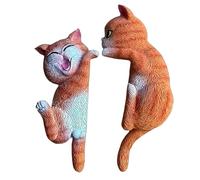Calcomanías de gato lindo, 2 calcomanías de botón, juego de calcomanías extraíbles 2D con diseño , calcomanías de pared de vinilo, cubierta de salida con estilo juguetón, calcomanías de botón