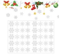 Calcomanías de vidrio para ventanas, copos de nieve, decoración estática de temporada navideña, para propietarios de viviendas, decoración de interiores, oficina, hogar, tienda, sala de estar