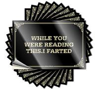Calcomanías para decoración de dormitorio con texto en inglés "While You were Reading This.i Farted" (6 x 9 cm)