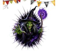 Calcomanías para ventana de Halloween con diseño de espejo 2D Break in | Decoración de pared de Halloween para puerta, pared, hogar, habitación, fiesta, tienda, restaurante, escuela, dormitorio