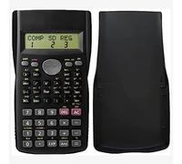 Calculadora científica, calculadora científica con 240 funciones para estudiantes, ingeniería de 2 líneas para escuela y negocios, herramientas de cálculo estacionarias, color negro