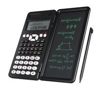 Calculadora científica con tableta de escritura, 991MS, 349 funciones, Calculadora financiera para estudiantes de ingeniería Escolares, oficina, Solar Black MS