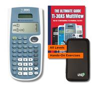 Calculadora científica TI-30XS Multiview + la guía definitiva + funda protectora WYNGS