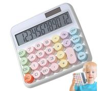 Calculadora De Mesa: Pantalla LCD Grande, Pantalla De Doce Dígitos, Teclas Grandes | Panel De Visualización De Pulgadas, Diseño De Inclinación De Quince Grados, Diseño De Lectura Clara