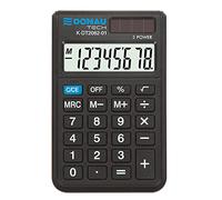 Calculadora Donau Tech/K-DT2082-01 Función de raíz Cuadrada de 8 dígitos/ 97 x 60 x 11 mm/Color: Negro/Calculadora con Pantalla de 8 dígitos