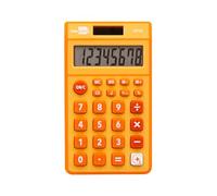 Calculadora liderpapel bolsillo xf10 8 digitos solar y pilas color naranja 115x65x8 mm - XF10
