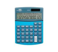 Calculadora liderpapel sobreme sa xf28 12 digitos dos lineas coste venta margen y tasas solar y pilas azul 155x115x25 mm - XF28