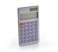 Calculadora Soft Key Office Box LT-S01 Teclas Suaves y Silenciosas - 10 Dígitos, Pantalla Grande, Dual Power Solar + Batería Botón, 5 Colores: Azul, Verde, Rosa, Morado y Negro (Morado)
