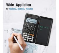 Calculadoras científicas para estudiantes Calculadoras de oficina 991ES Calculadora de escritorio con pantalla de 4 líneas con tableta de escritura LCD borrable Black