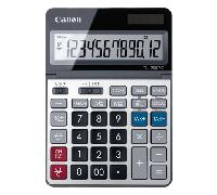 Canon Calculadora de escritorio TS-1200TSC DBL EMEA – LCD ajustable, funciones fiscales – Plateado