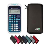 Calcuuse Pack económico: TI College Plus Solar Calculadora Científica + Funda de protección WYNGS Negro + Garantía ampliada de Calculado