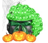 Caldero Luces Verdes Brillantes Con Control Remoto Espeluznantes