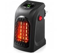 Calefacción auxiliar con toma para baño - Radiador auxiliar para ventilador - Mini calentador portátil para enchufe - Termostato Temporizador Pantalla LED - Temperatura: 15-32 ℃ - 400 W