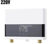 Calefacción de pared eléctrica - 6000W - 220V - Pantalla LCD de temperatura - Mando a distancia - Compacta - Eficiente energéticamente - Segura - Blanca
