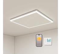 Calefacción infrarroja con termostato, 400 W, calefacción de techo, infrarrojos con iluminación LED, calefacción infrarroja, montaje en techo, control por aplicación, calefacción eléctrica, panel