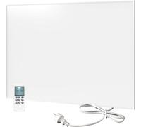 Calefacción infrarroja de 580 vatios, panel de pared infrarrojo eléctrico y de bajo consumo energético, con termostato integrado, funcionamiento sin emisiones de CO, calefactor eléctrico para salones