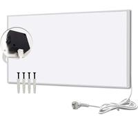 Calefacción infrarroja de 600 vatios, panel de pared infrarrojo de bajo consumo energético, calefactor infrarrojo, radiador, panel calefactor eléctrico con protección contra sobrecalentamiento, dimens