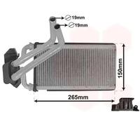 VAN WEZEL Radiador de calefacción para DODGE: Caliber & JEEP: Compass & CHRYSLER: Sebring & FIAT: Freemont (Ref: 07006140)