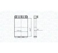 Calefactor 350218428000 MAGNETI MARELLI para MERCEDES-BENZ CLASE C T-Model CLK