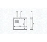 Calefactor 350218437000 MAGNETI MARELLI para DAEWOO KALOS