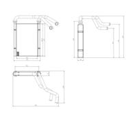 NRF Radiador de calefacción / intercambiador de calor para Toyota Yaris 1.0/1.5 1999-2005