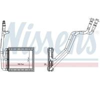 NISSENS Radiador de calefacción para FORD: Ka, Courier, Ecosport, B-Max (Ref: 707226)