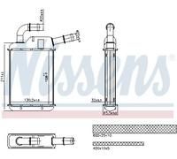 Nissens Intercambiador de calor calefacción interior 707279 – VW Sharan, Transporter, SEAT Alhambra